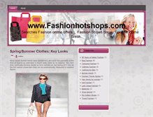 Tablet Screenshot of fashionhotshops.com